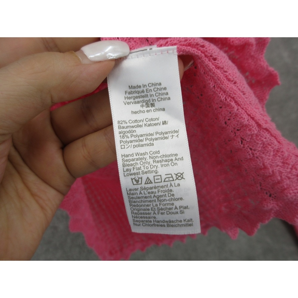 J Crew Cardigan Women Small Scalloped Trim Button Front Fitted Feminine Romantic - Picture 5 of 8